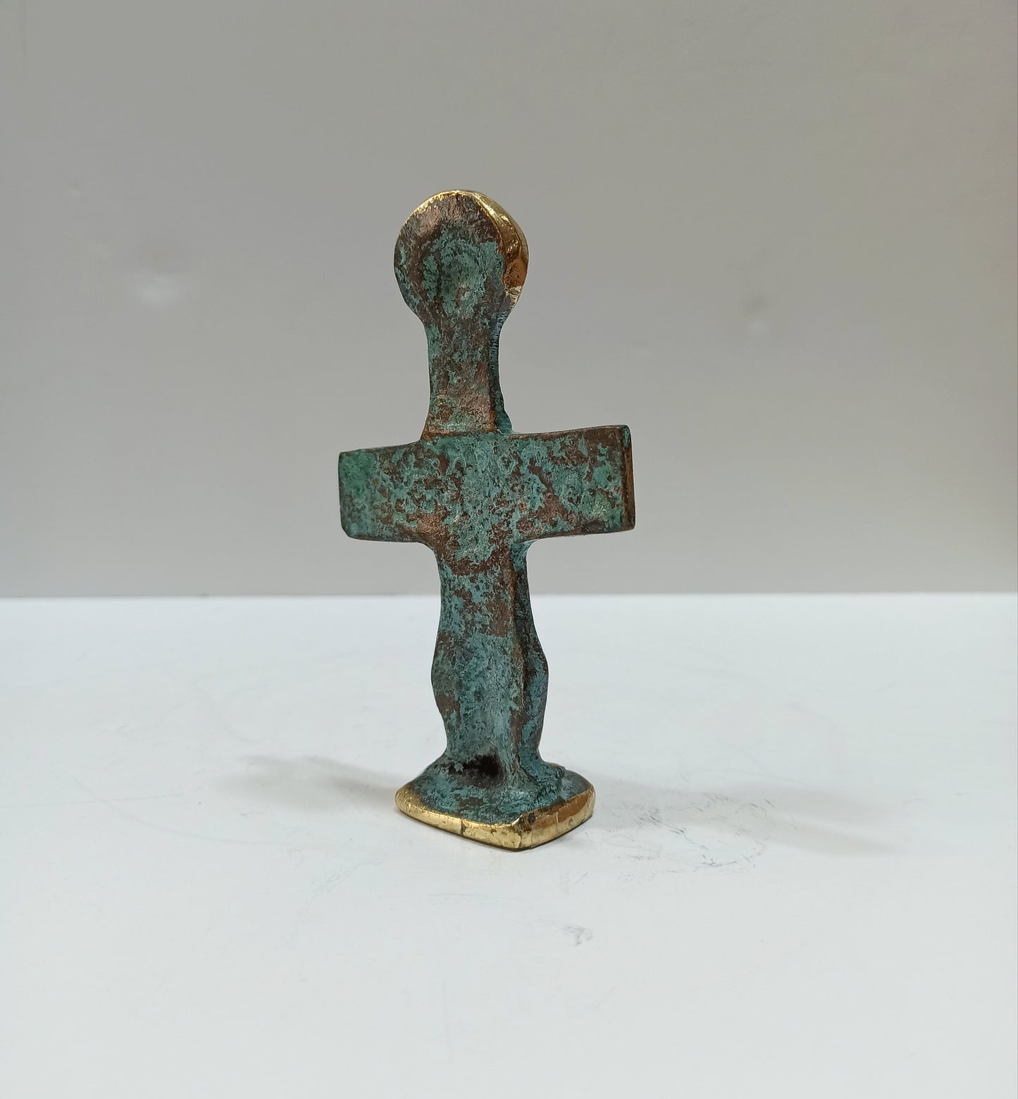 Idol of Pomos - Cross Shaped - Chalcolithic period - 3000 BC - Cyprus Museum, Nicosia - Reproduction - Pure Bronze Statue