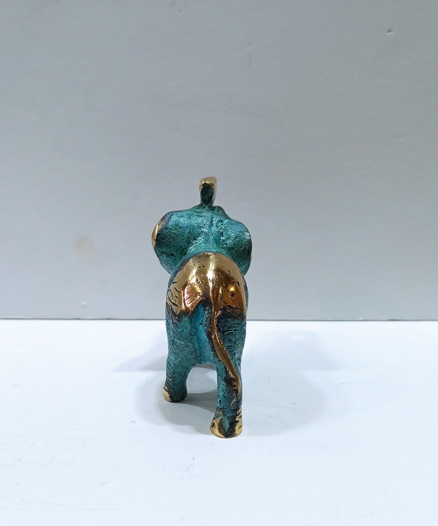 Elephant -  largest living land animal - social creature - Symbol of Strength, Power and Good Luck - Pure Bronze Statue