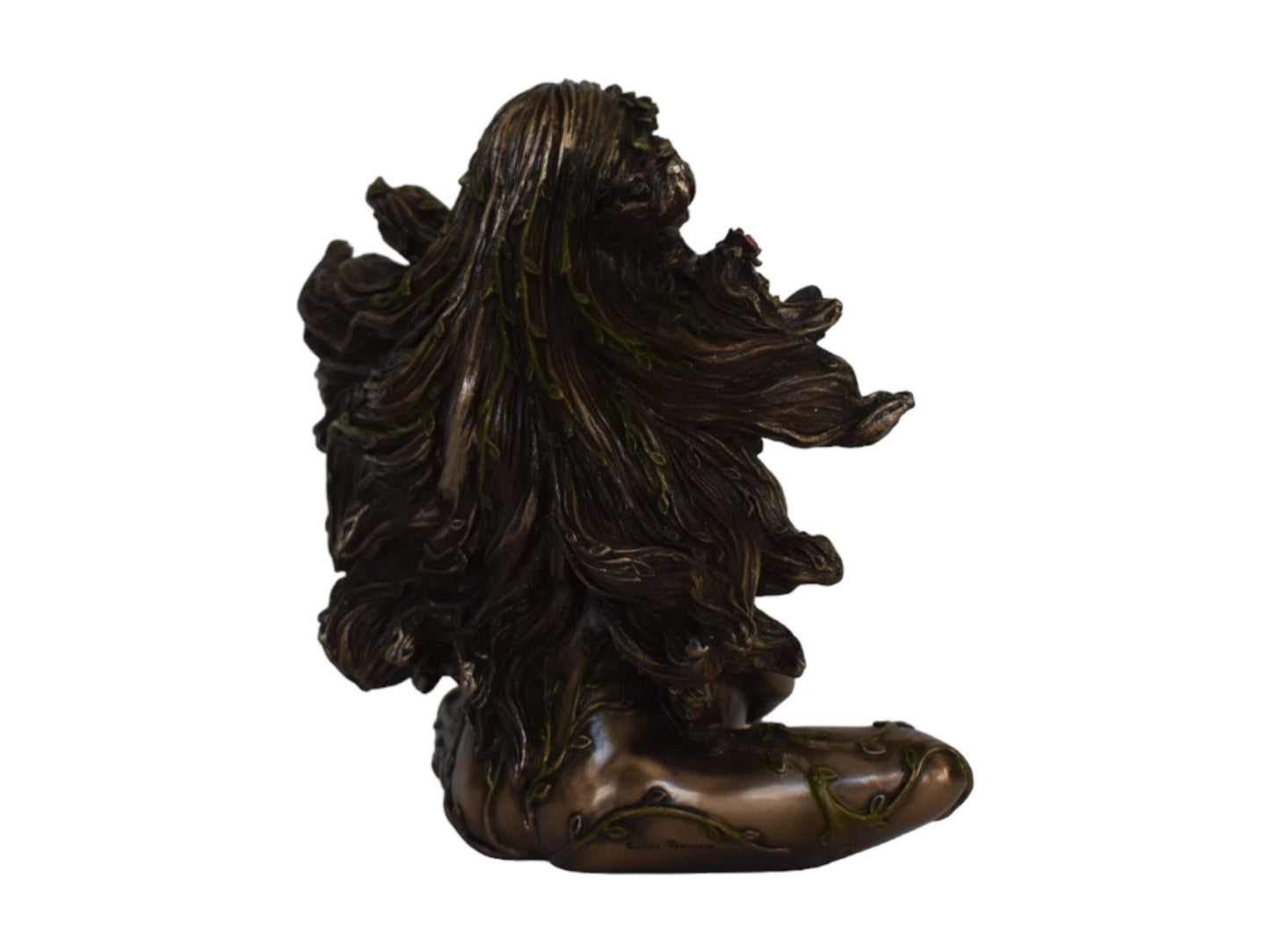 Gaia Gaea Terra - Ancient Greek Goddess of the Earth - One of the most powerful - Ancestral Mother of all Life - Cold Cast Bronze Resin