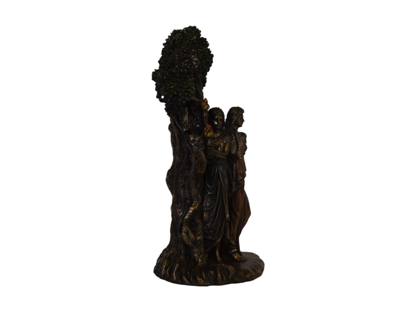 Hecate Hekate - Ancient Greek Goddess of Magic, Witchcraft, the Night, Moon, Ghosts and Necromancy - Cold Cast Bronze Resin