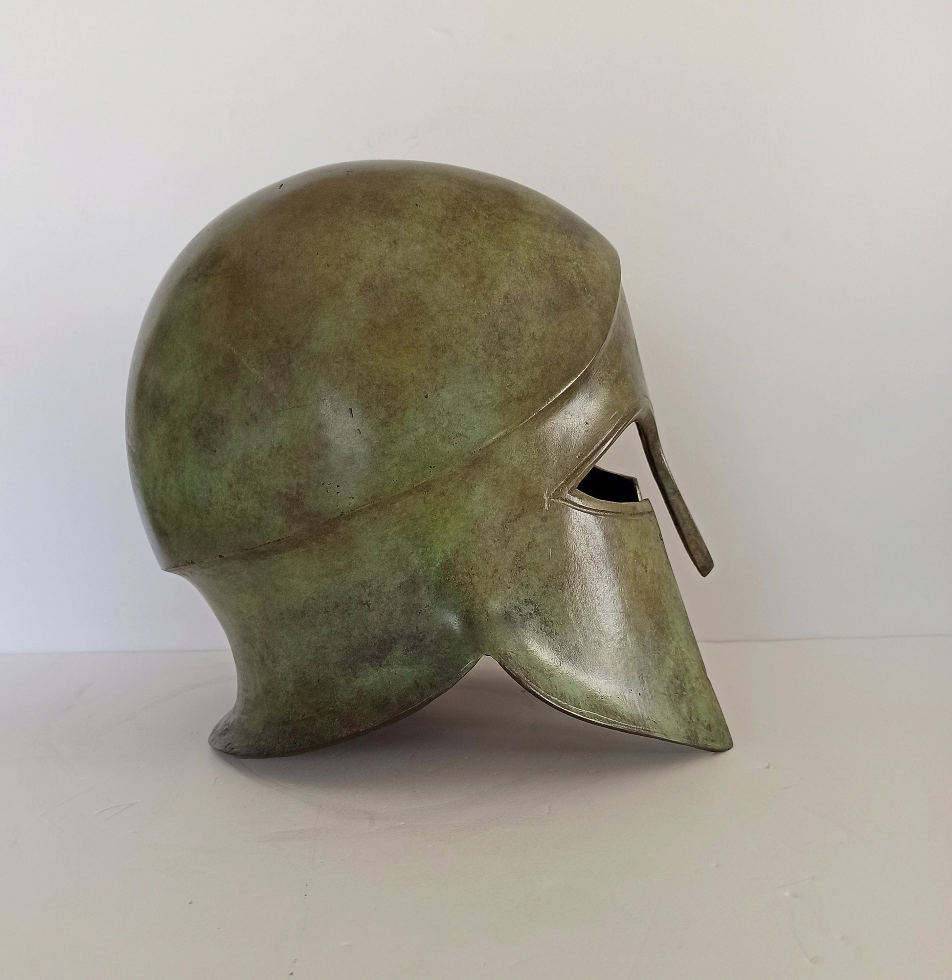 Ancient Greek Spartan Corinthian Helmet - Olympia Museum - Reproductio ...