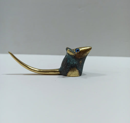 Mouse - Animal - Symbol of Adaptability and Resourcefulness - Capacity to Fend for Itself and Survive - pure bronze  statue