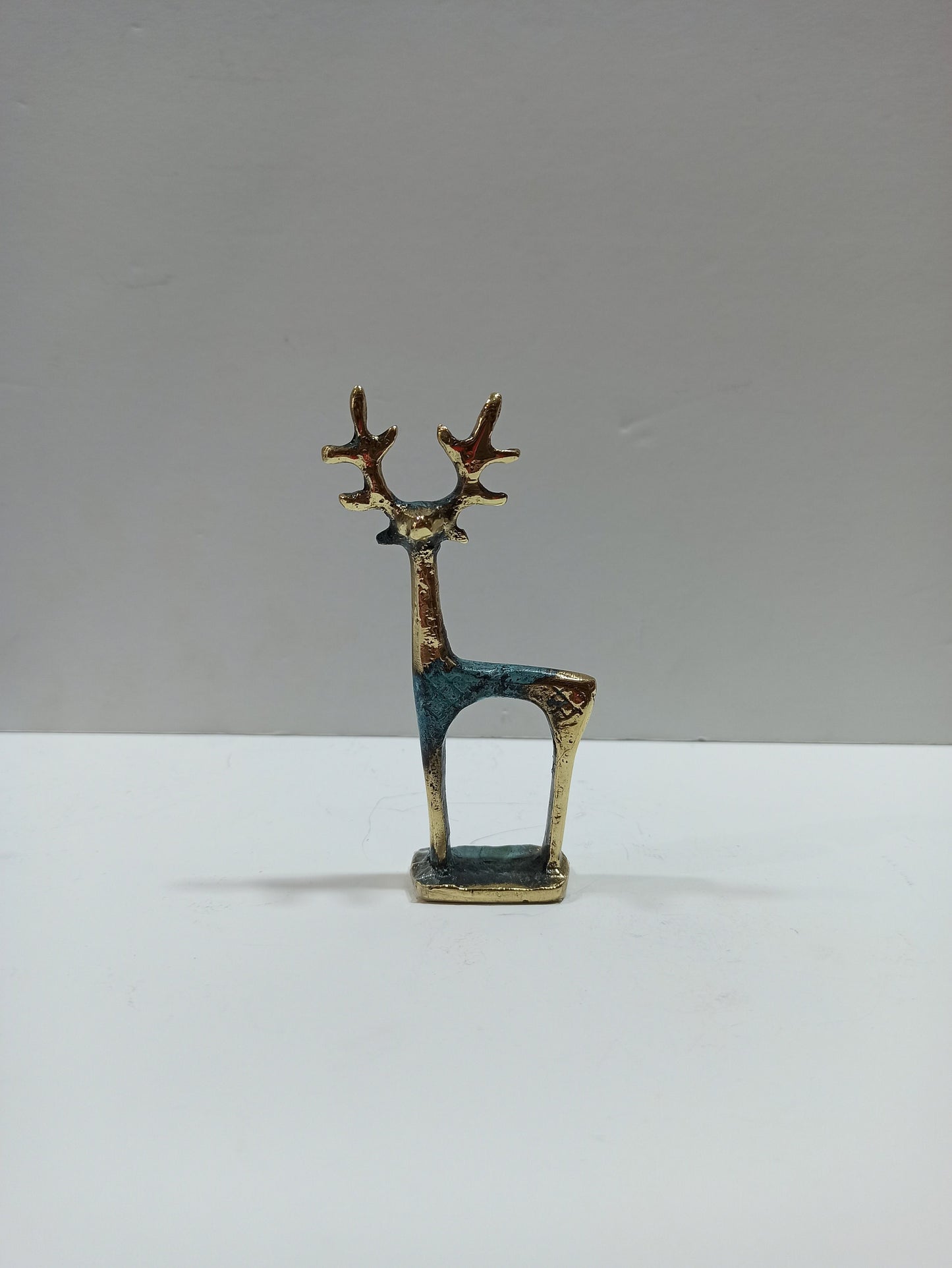 Idol of a Deer - Symbol of Gentleness and Heart Intelligence - Their energy can help to work toward with  goals - pure bronze  statue