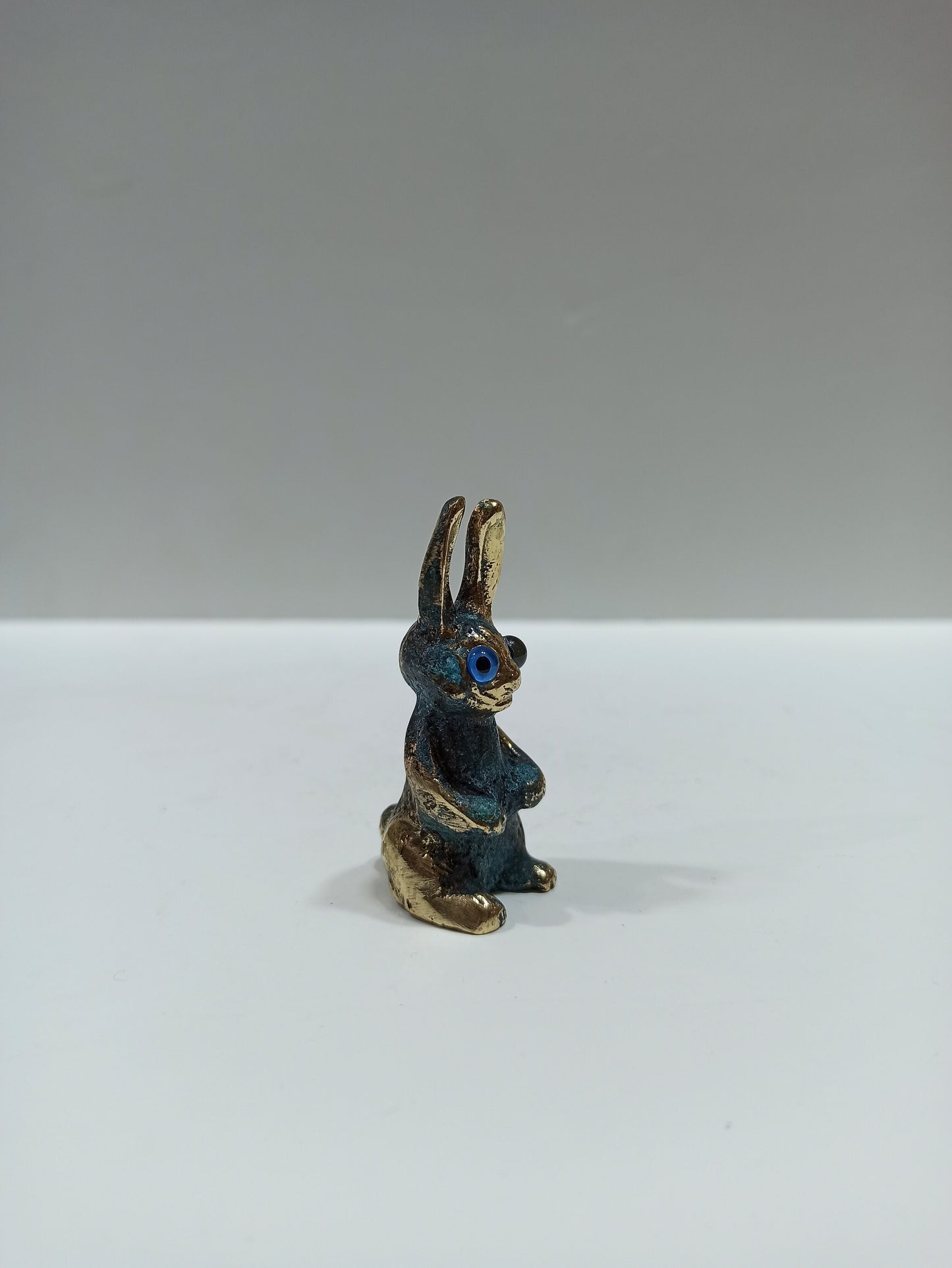 Rabbit Hare - Symbol of Goddesses Aphrodite and Artemis - Represents Love, Abundance, and Fecundity - Miniature - pure bronze  statue