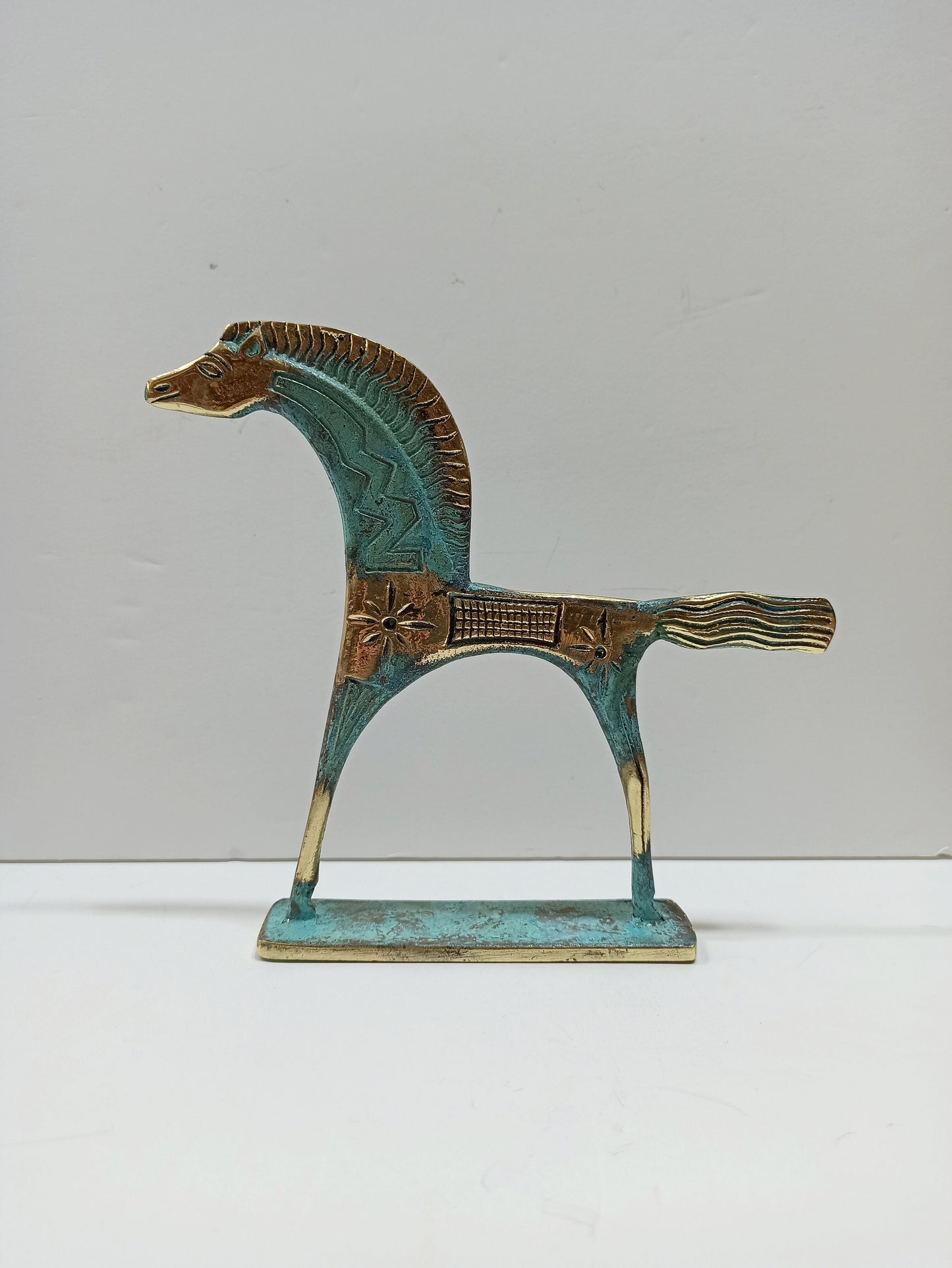 Ancient Greek Horse - Athens, 500 BC - Important in life generally and especially in warfare, racing, traveling, and hunting - Bronze