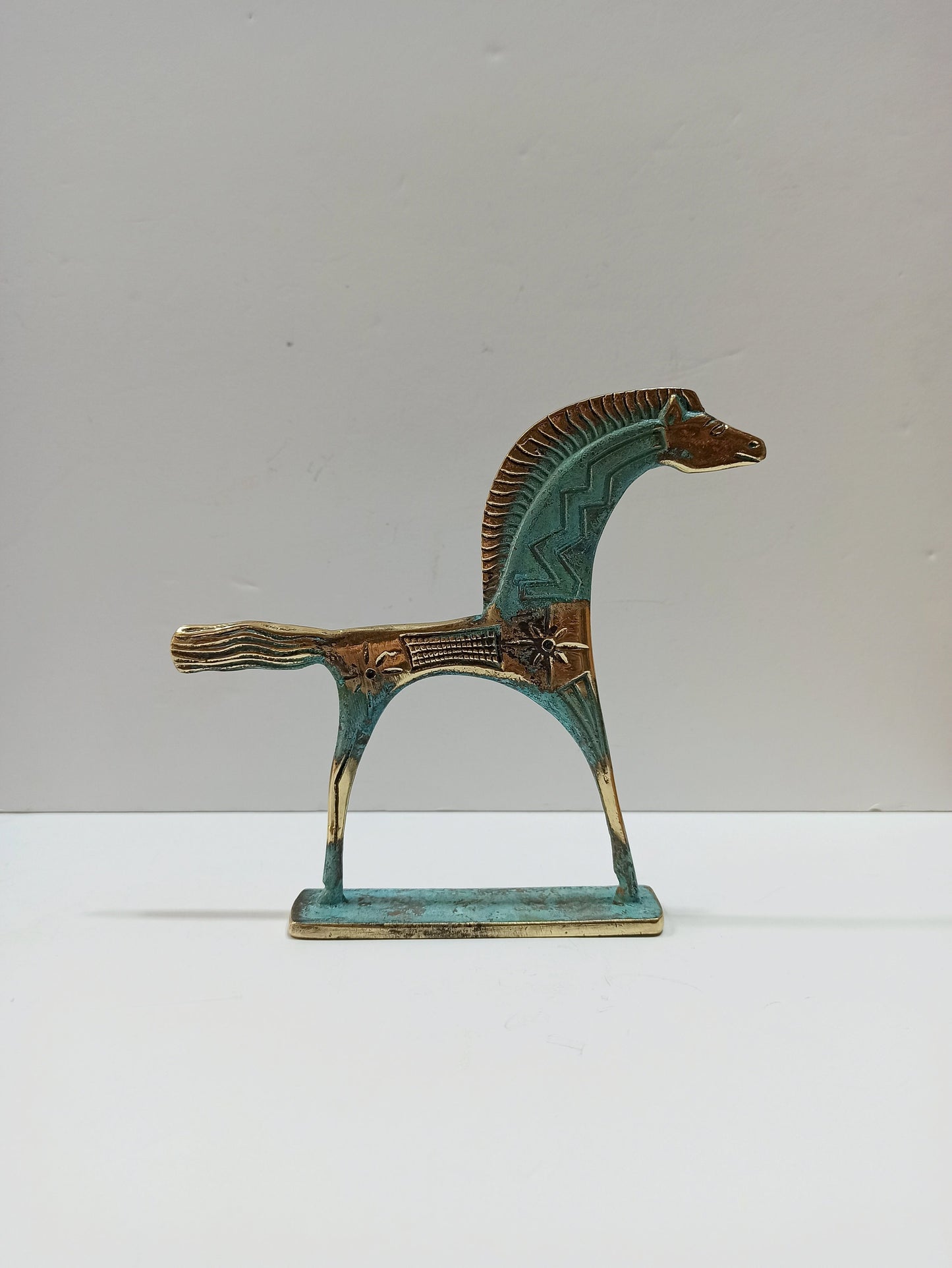 Ancient Greek Horse - Athens, 500 BC - Important in life generally and especially in warfare, racing, traveling, and hunting - Bronze