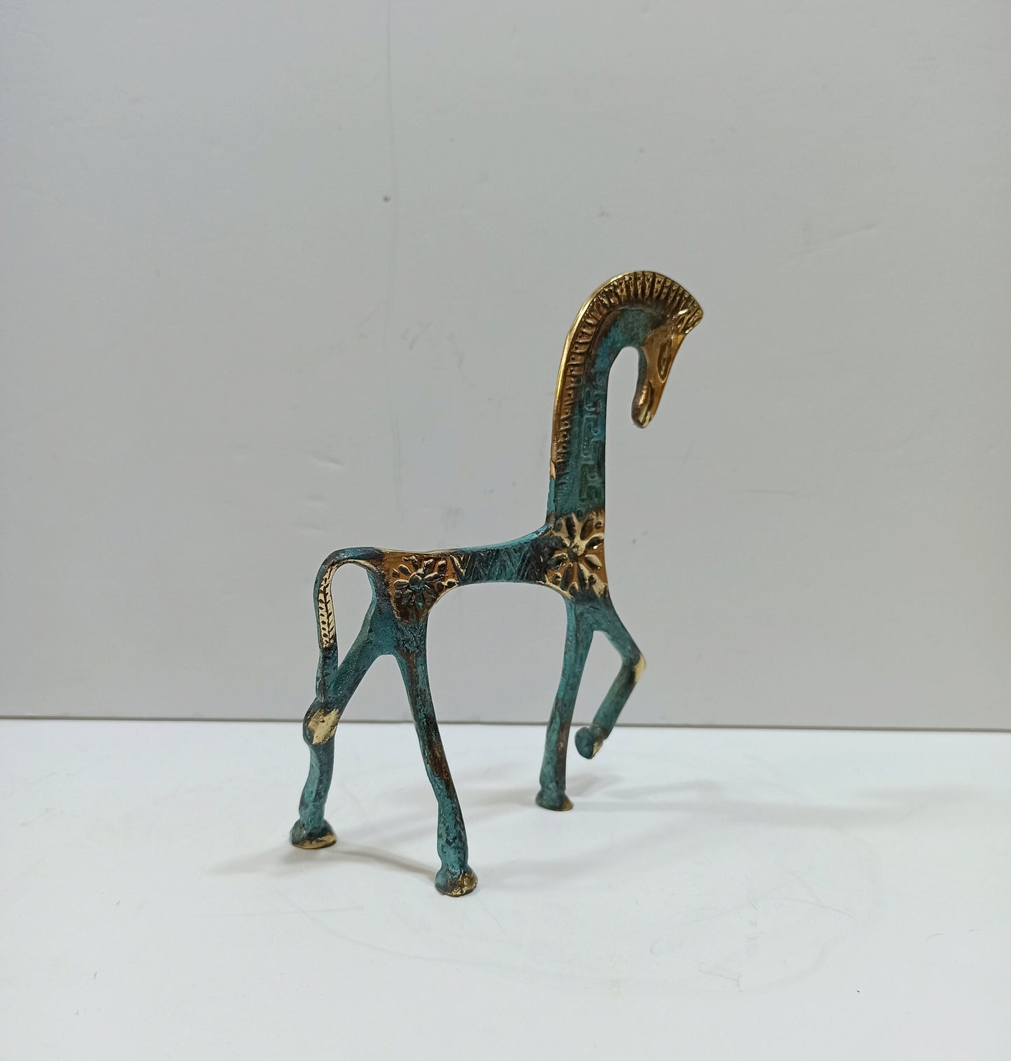 Ancient Greek Horse - Animal Art Gift - Symbol of Wealth and Prosperity - pure bronze statue