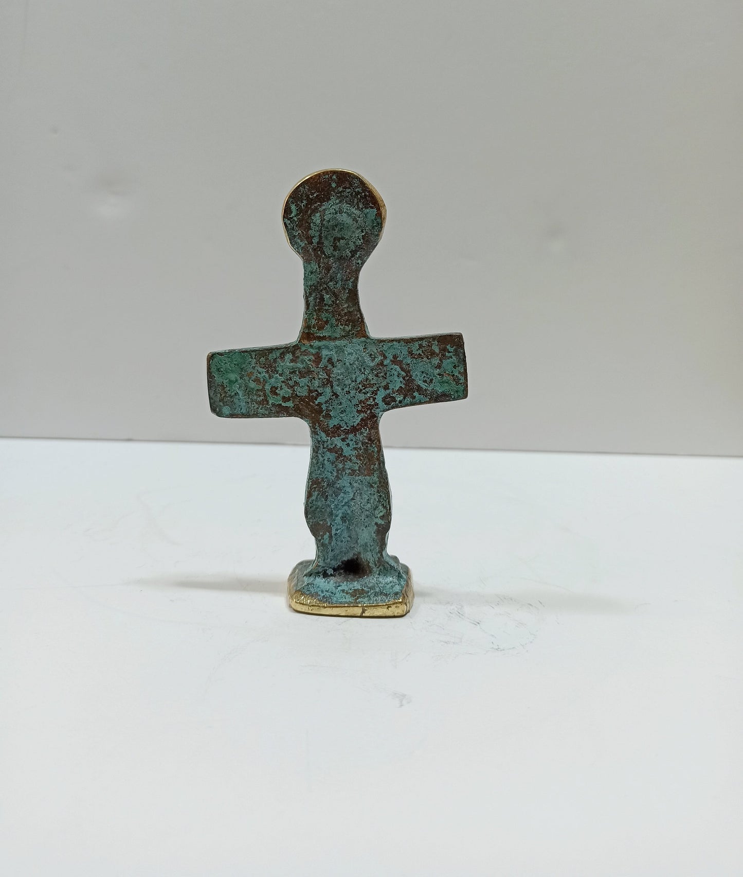 Idol of Pomos - Cross Shaped - Chalcolithic period - 3000 BC - Cyprus Museum, Nicosia - Reproduction - Pure Bronze Statue