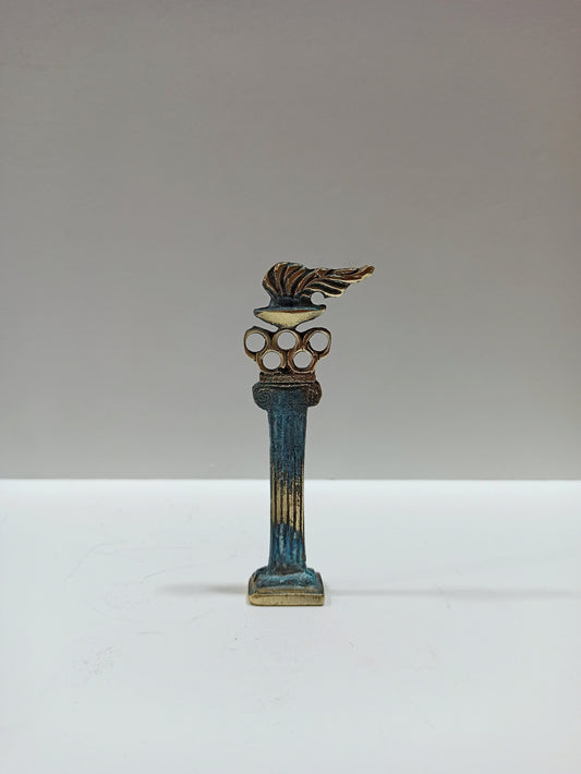 The Olympic Flame - Symbolizes the Light of Spirit, Knowledge and Life from generation to generation - Pure Bronze Sculpture