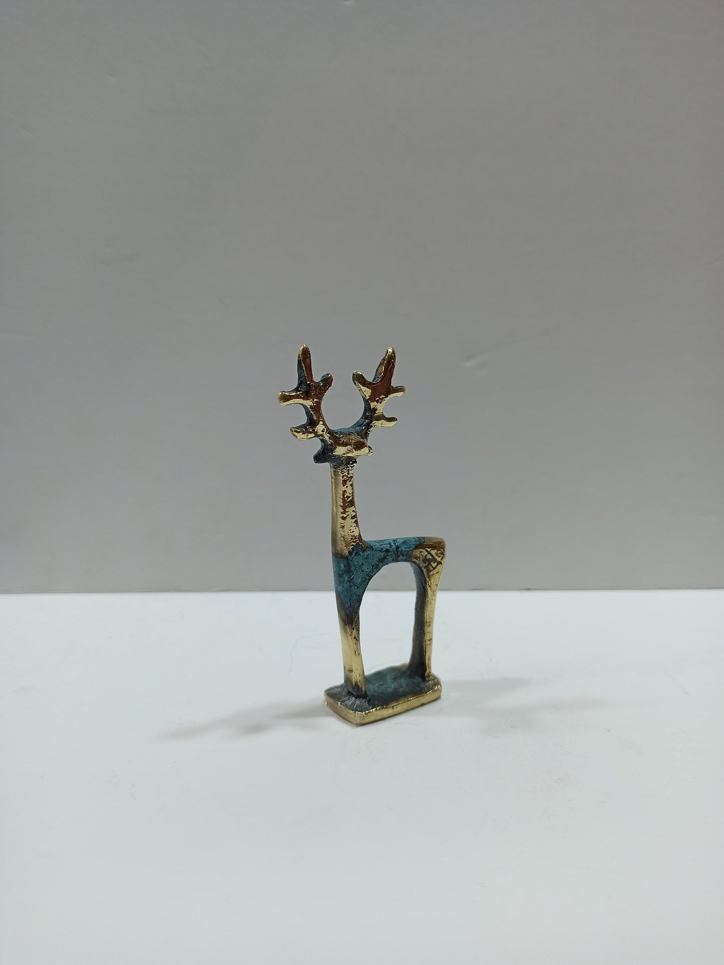 Idol of a Deer - Symbol of Gentleness and Heart Intelligence - Their energy can help to work toward with  goals - pure bronze  statue