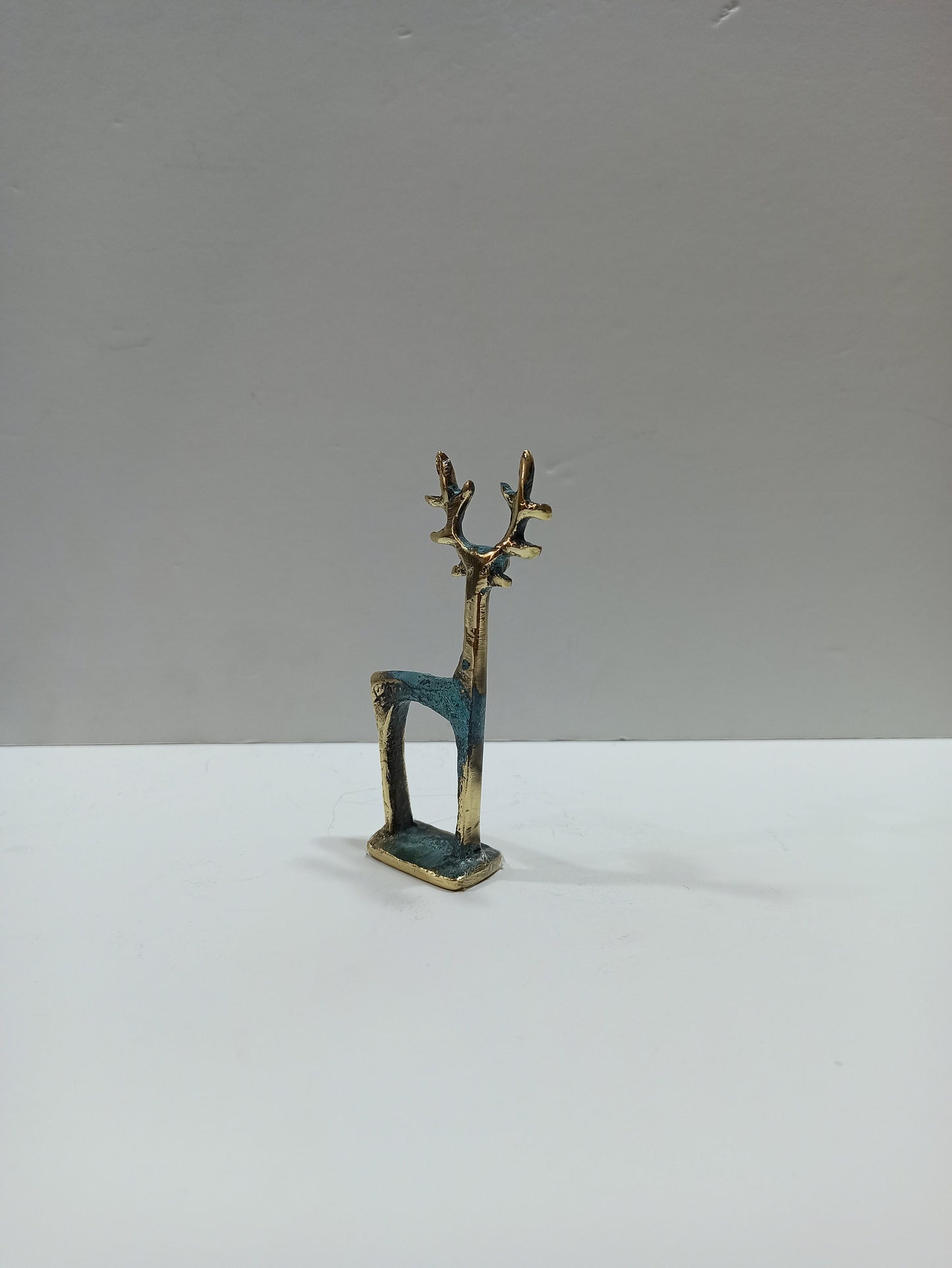 Idol of a Deer - Symbol of Gentleness and Heart Intelligence - Their energy can help to work toward with  goals - pure bronze  statue