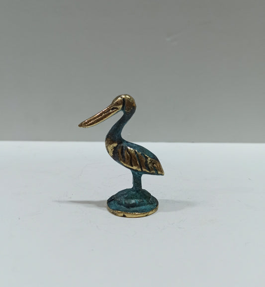 Pelican Pelecanus - A Genus of large Water Birds that make up the Family Pelecanidae - Symbol of Faith and Sacrifice - pure Bronze Sculpture