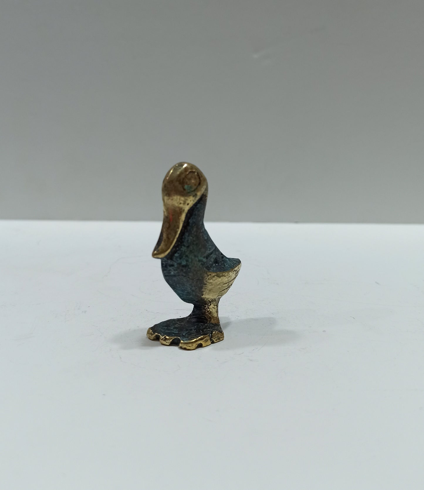 Duck - Symbol of happiness, good luck, nurturing and bonding, emotional stability - Miniature - pure bronze  statue