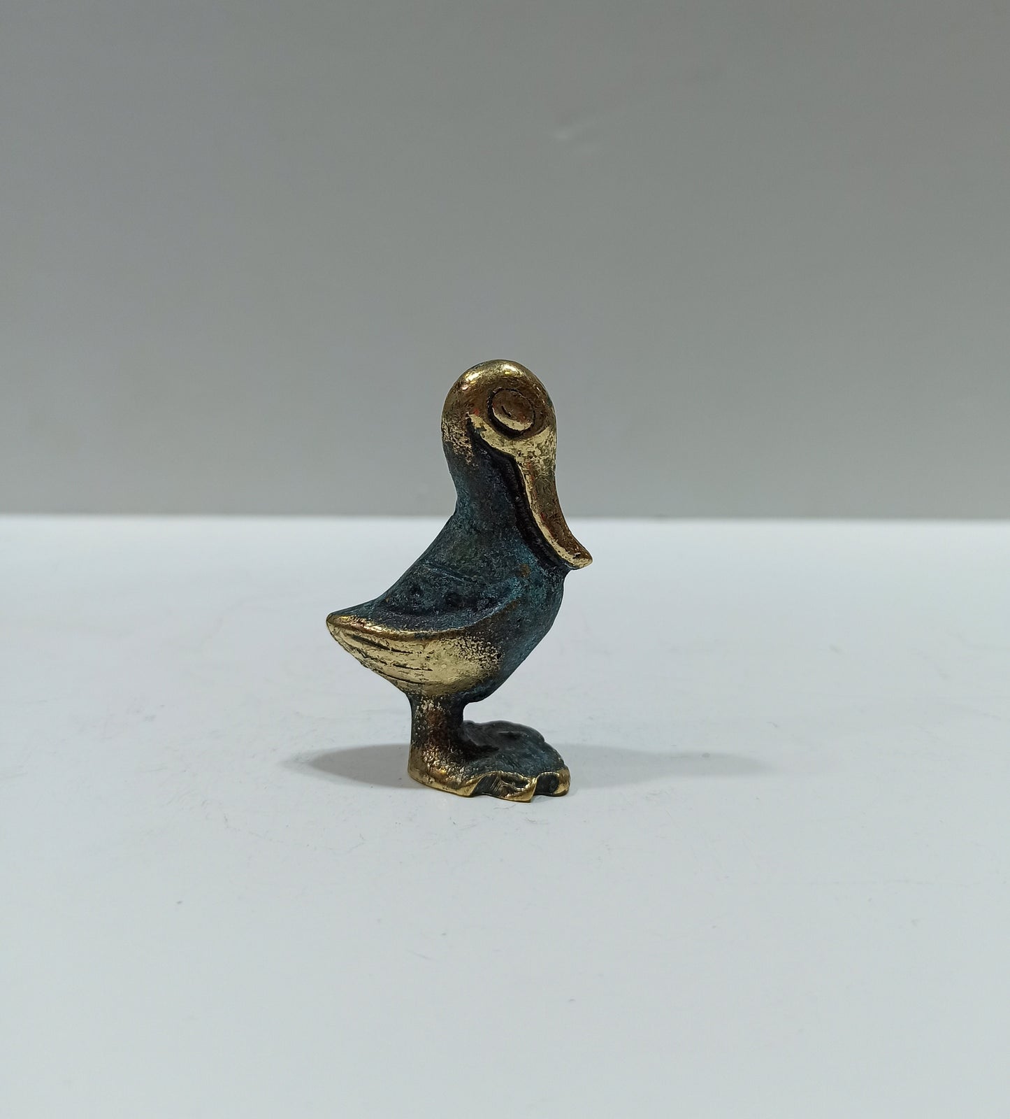 Duck - Symbol of happiness, good luck, nurturing and bonding, emotional stability - Miniature - pure bronze  statue