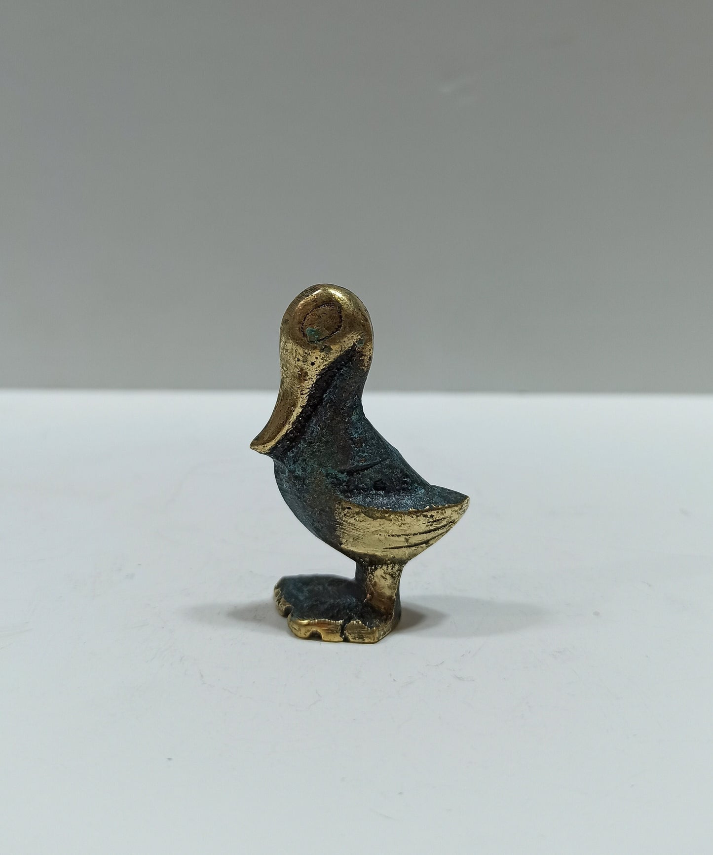 Duck - Symbol of happiness, good luck, nurturing and bonding, emotional stability - Miniature - pure bronze  statue