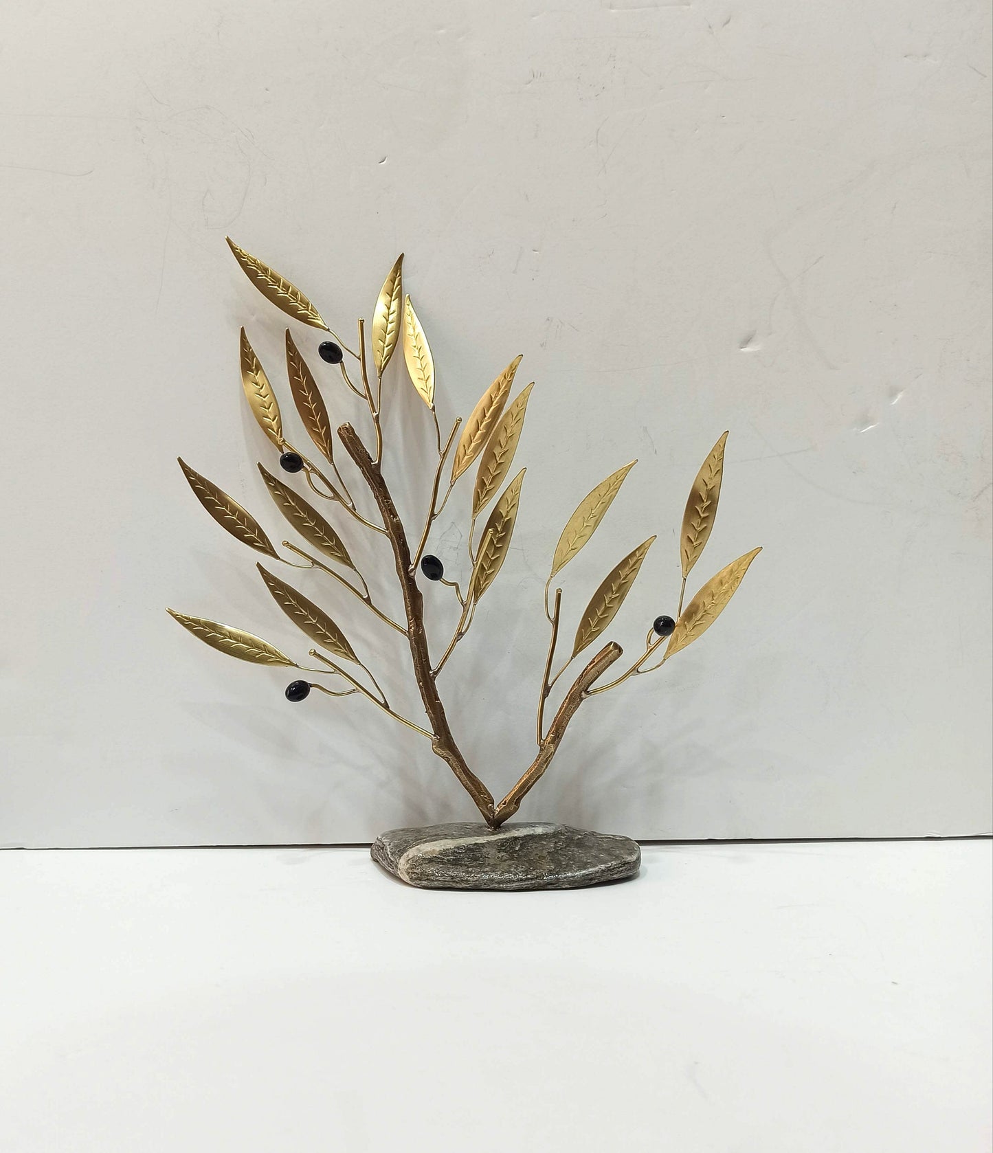 Olive branch - Ancient Greek Miniature - Symbol of Peace and Friendship - connected with supplication to gods and persons in power - Bronze