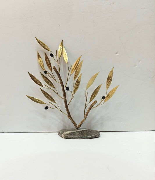 Olive branch - Ancient Greek Miniature - Symbol of Peace and Friendship - connected with supplication to gods and persons in power - Bronze