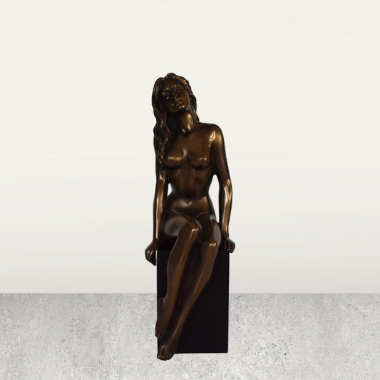 Naked Female Statue - here is the deepest secret nobody knows and this is the wonder that’s keeping the stars apart - Cold Cast Bronze Resin