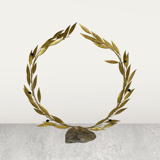 Kotinos  - Olive Wreath - Prize for the Winner at the Ancient Olympic Games - Handmade - pure bronze  statue