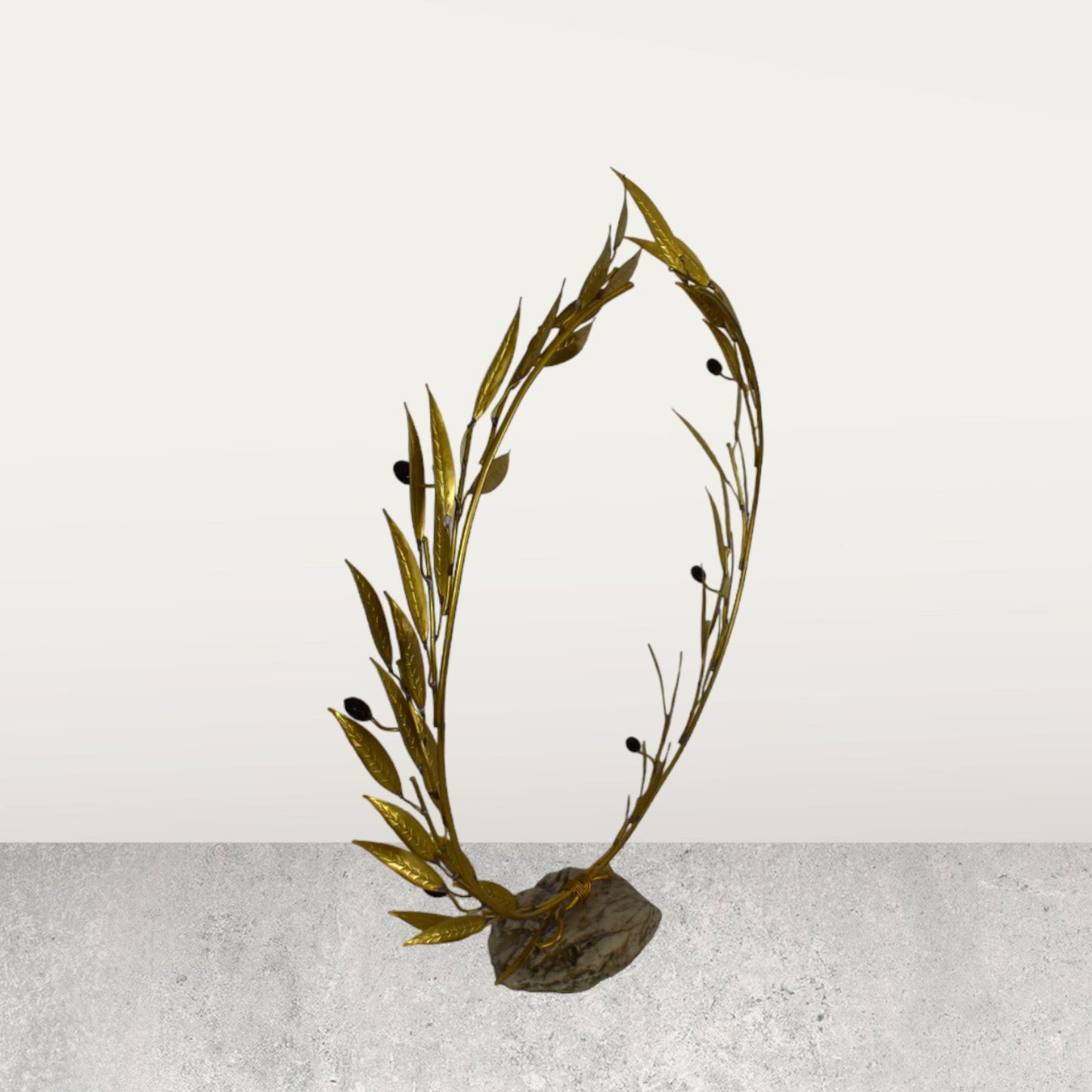 Kotinos  - Olive Wreath - Prize for the Winner at the Ancient Olympic Games - Handmade - pure bronze  statue