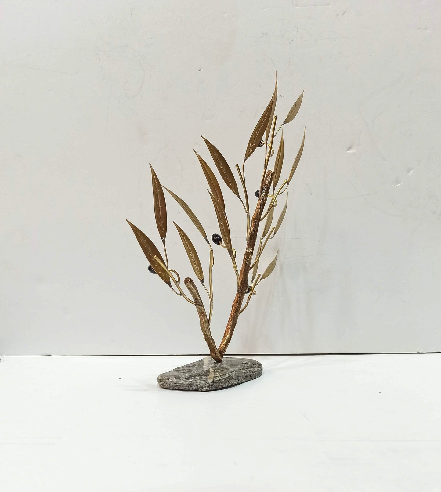 Olive branch - Ancient Greek Miniature - Symbol of Peace and Friendship - connected with supplication to gods and persons in power - Bronze