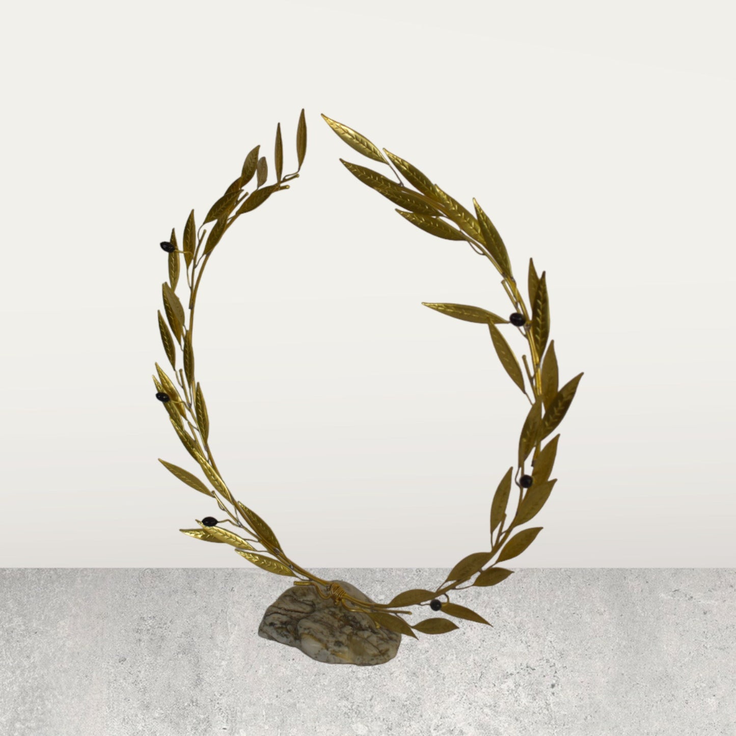 Kotinos  - Olive Wreath - Prize for the Winner at the Ancient Olympic Games - Handmade - pure bronze  statue