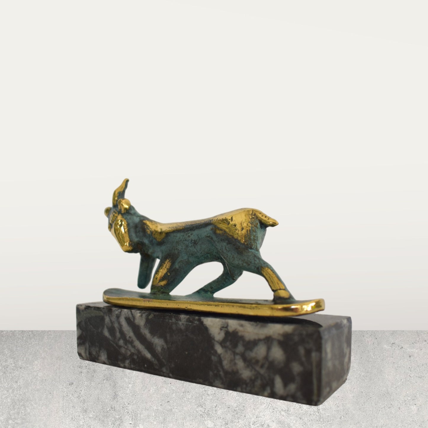 Animal Goat Idol - From Dodona - Symbol of New Opportunities - Museum Reproduction - pure bronze  statue