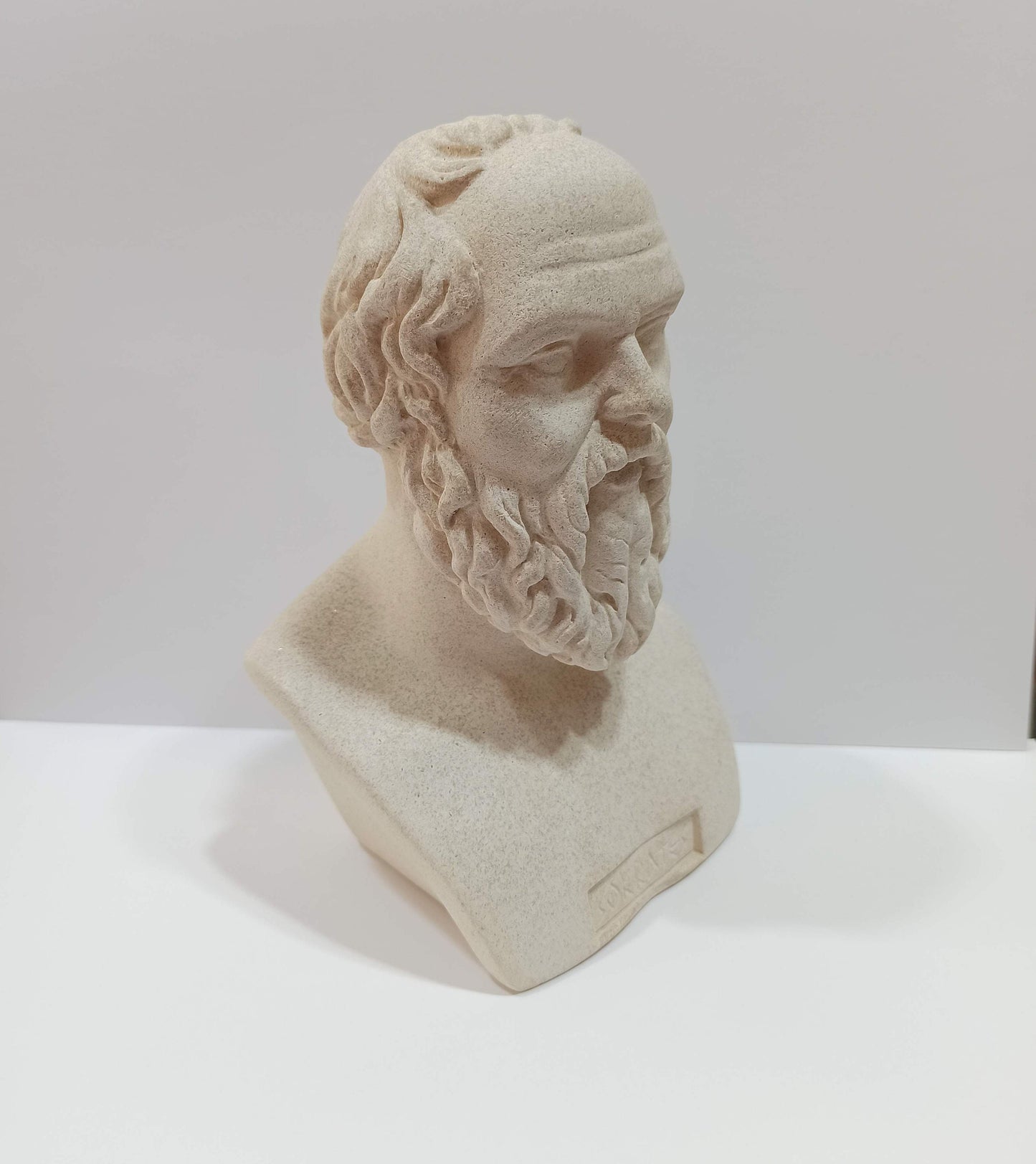 Socrates - The groundwork for Western systems of logic and philosophy, Plato Aristotle Students, Pedagogy - museum reproduction - head bust