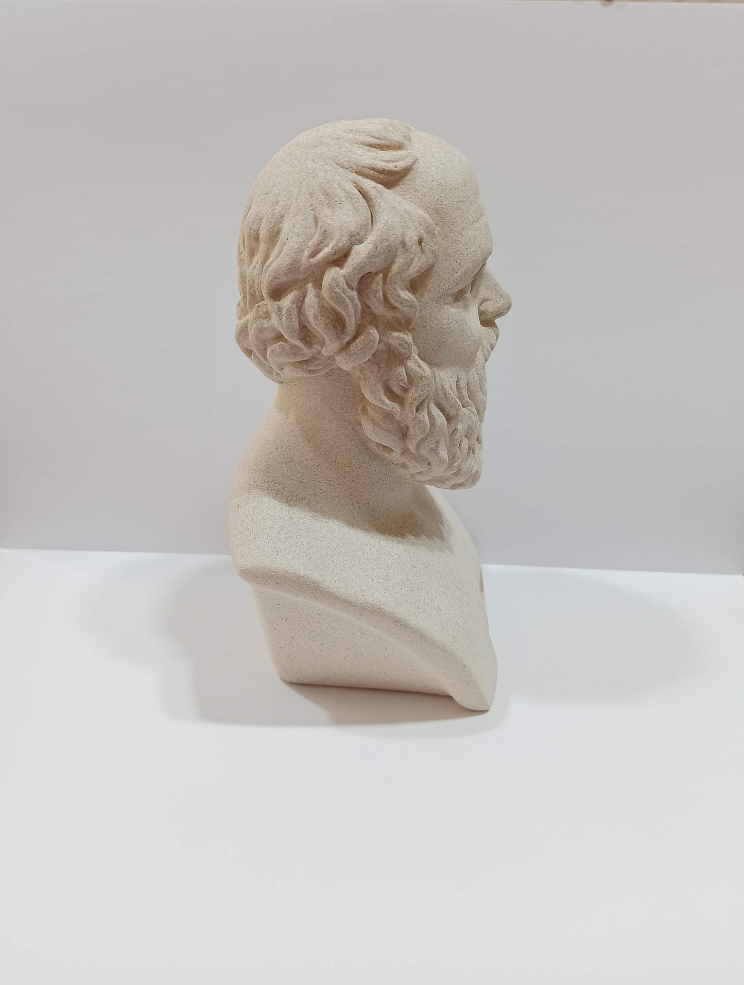 Socrates - The groundwork for Western systems of logic and philosophy, Plato Aristotle Students, Pedagogy - museum reproduction - head bust