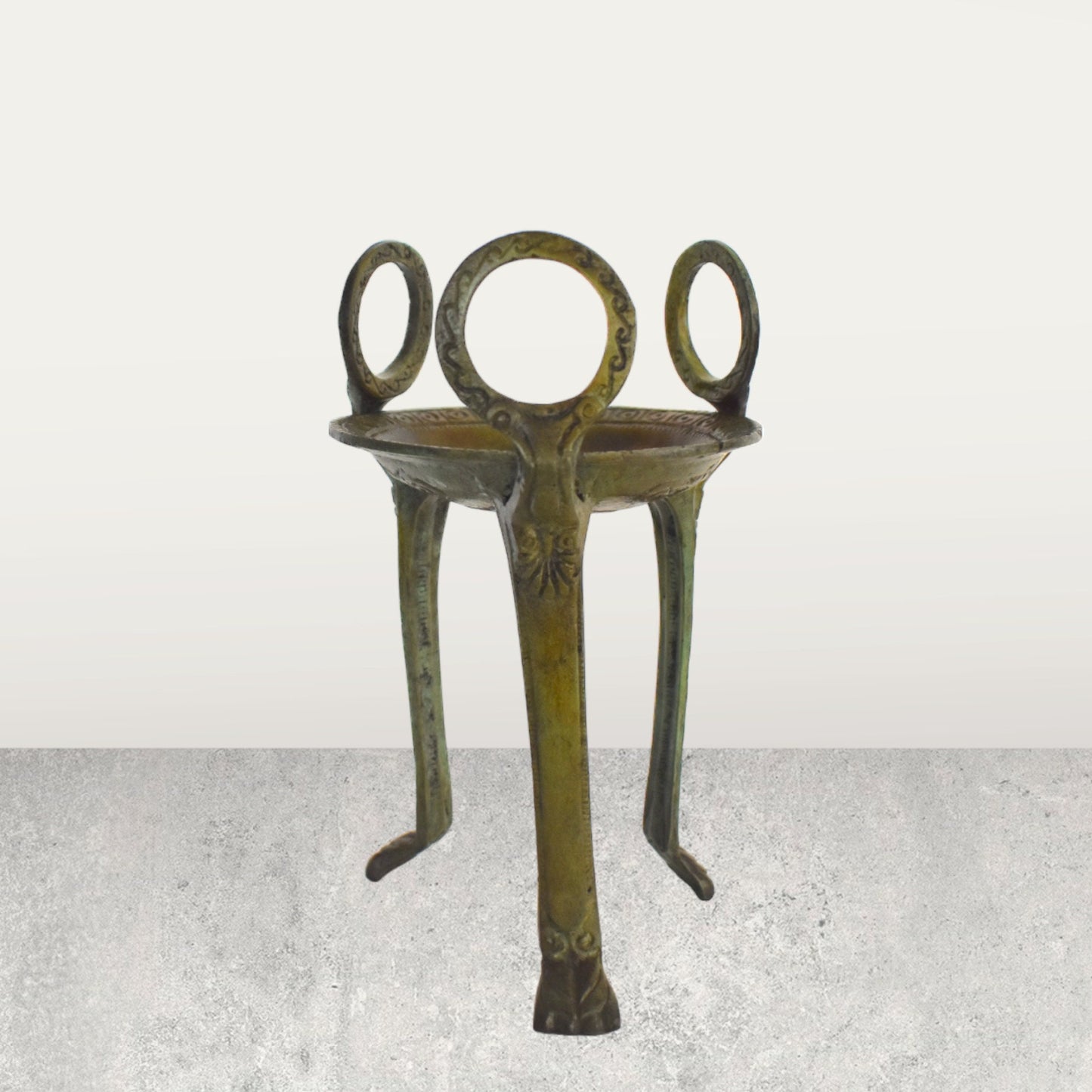 Sacrificial Tripod - Religious Furniture - Offerings or other Ritual Procedures - Olympia - pure Bronze  artifact