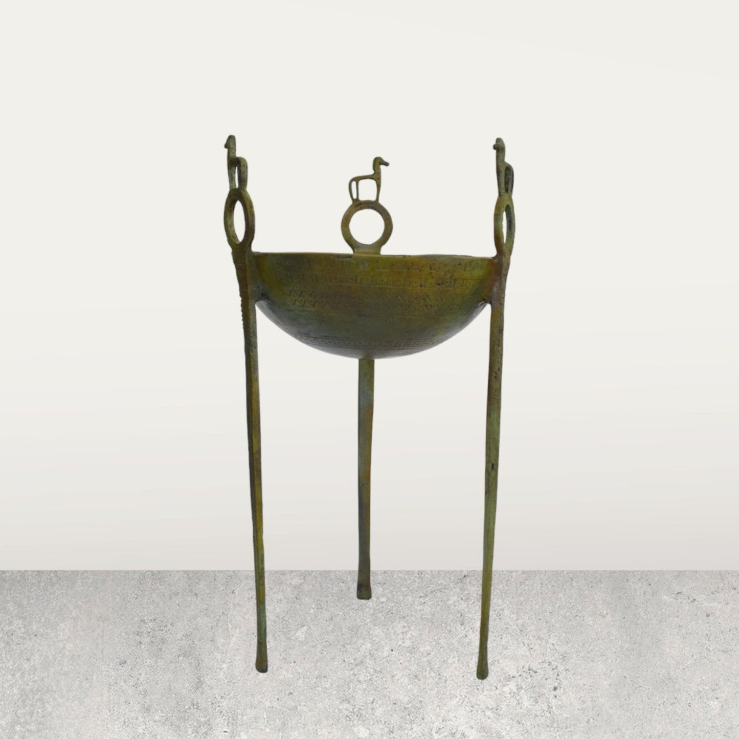 Sacrificial Tripod - Religious Furniture - Offerings or other Ritual Procedures - pure Bronze  artifact