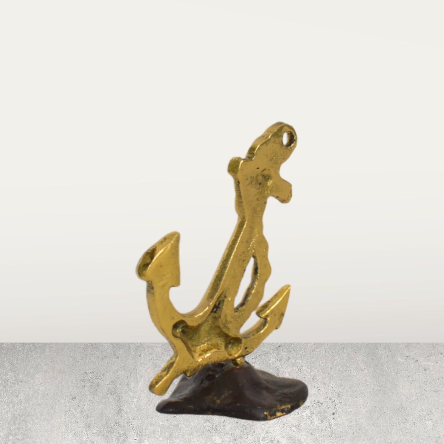 Anchor - Tool used to moor a vessel to the bottom of a sea to resist movement - Symbol of Hope, Steadfastness, Calm - pure bronze  statue