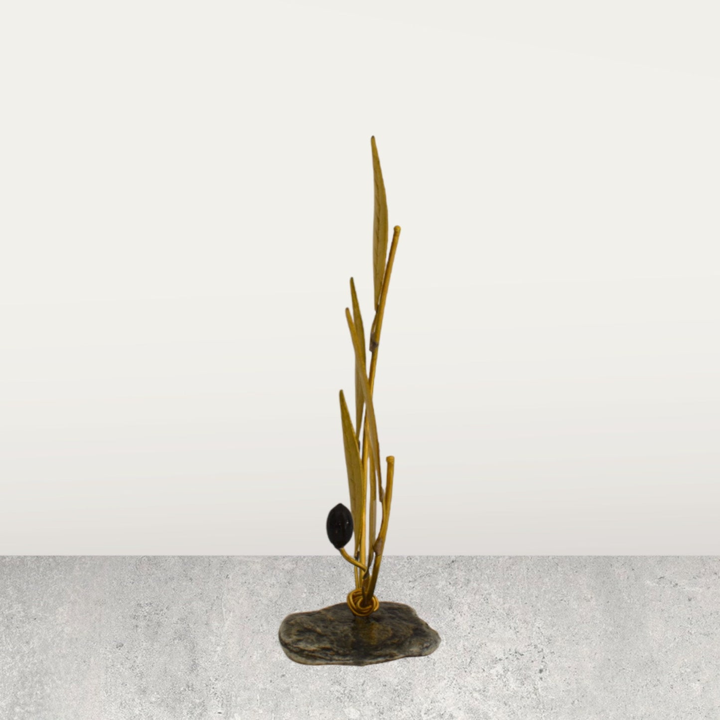 Olive Branch - Ancient Greek Symbol of Peace, friendship and Victory - Olympic Games Prize - pure bronze  statue