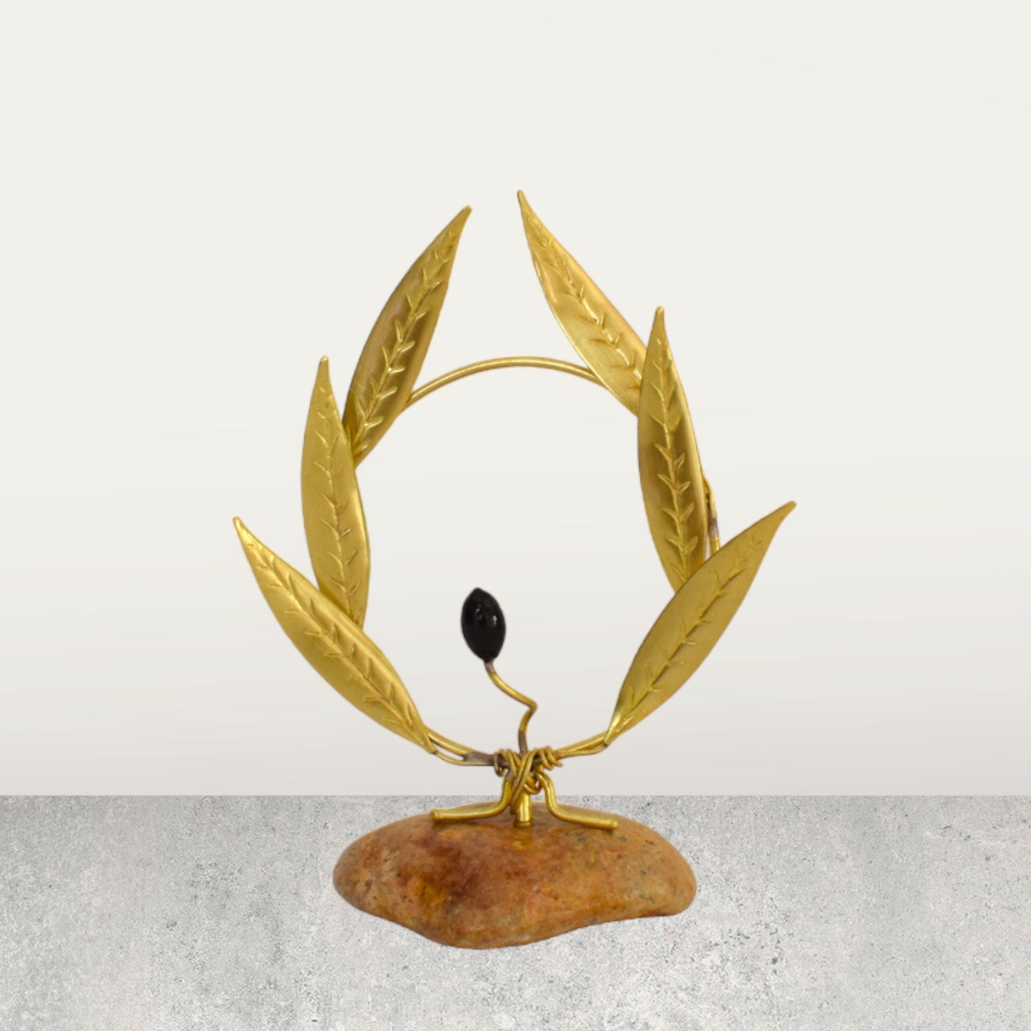 Olive Branch - Ancient Greek Symbol of Peace, plenty and Victory - Olympic Games Prize - pure bronze  statue