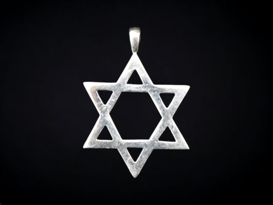 Star of David Hexagram - Symbol of both Jewish identity and Judaism - Pendant - 925 Sterling Silver