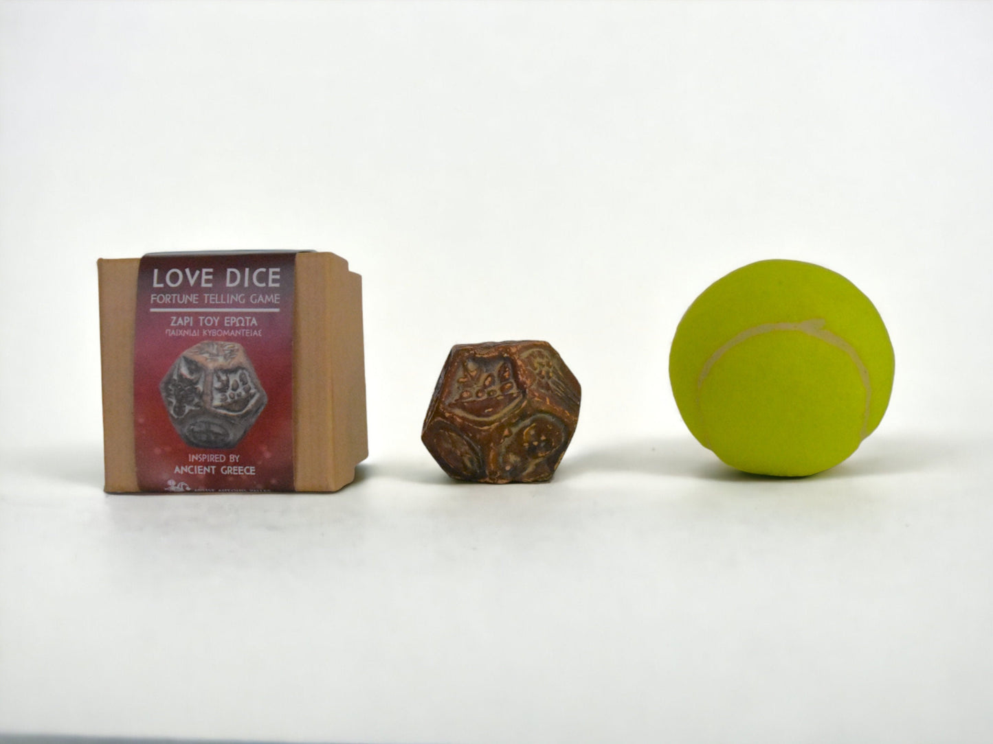 Love Dice - Fortune Telling Game - Inspired by Ancient Greek History and Mythology - With Instructions for Use - Ceramic Artifact