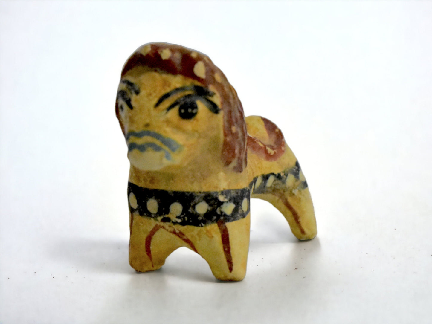 Idol of a Lion -  Mycenae - 1100 BC - Symbol of courage, nobility, royalty, strength - Miniature - Museum Reproduction - Ceramic Artifact