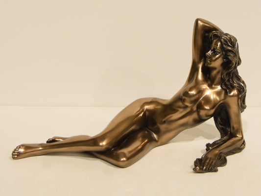 Naked Female Statue - I wish I could remember that first day, First hour, first moment of your meeting me - Cold Cast Bronze Resin