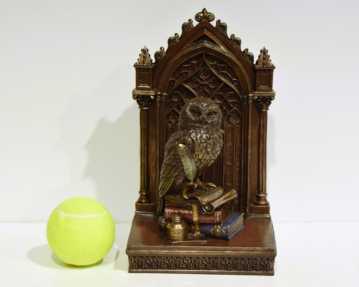 Owl Of Wisdom and Knowledge - Symbol of Goddess Athena Minerva - Ancient Greece - Cold Cast Bronze Resin