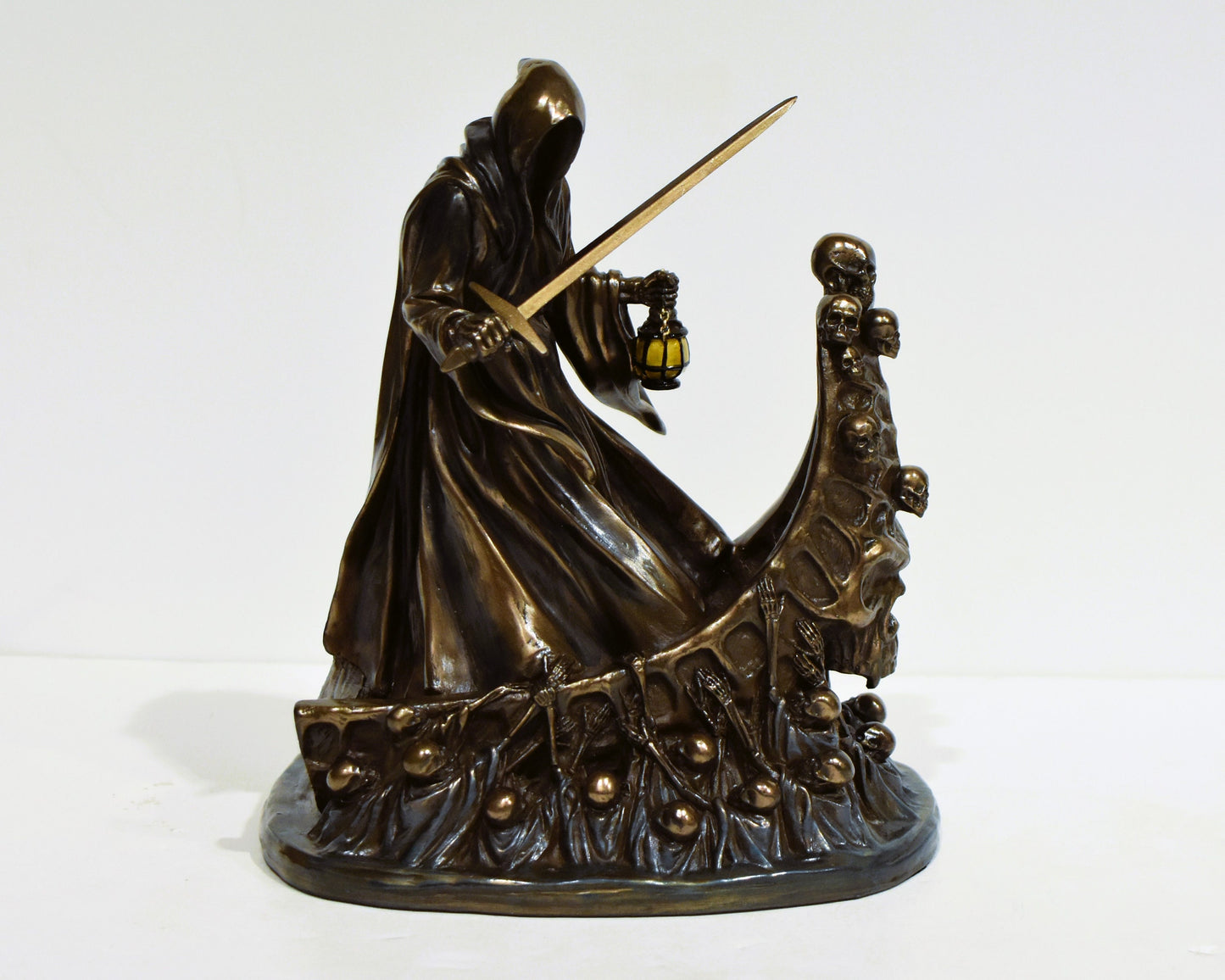 Charon -  Psychopomp - Ferry Over the Rivers Styx and Acheron Souls of the Deceased - Cold Cast Bronze Resin