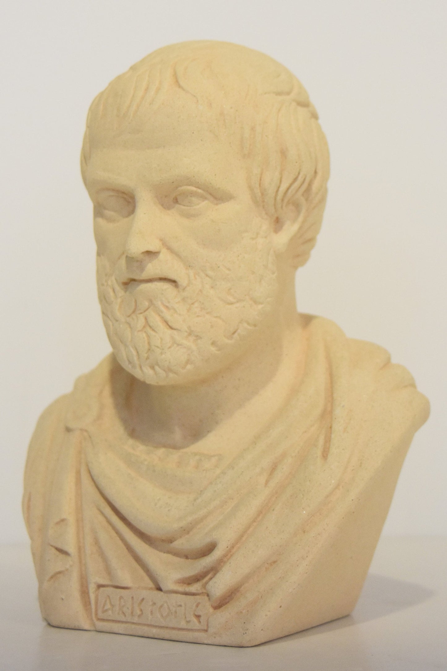 Aristotle - Ancient Greek Philoshopher and Polymath - Museum Reproduction - Head Bust - Casting Stone