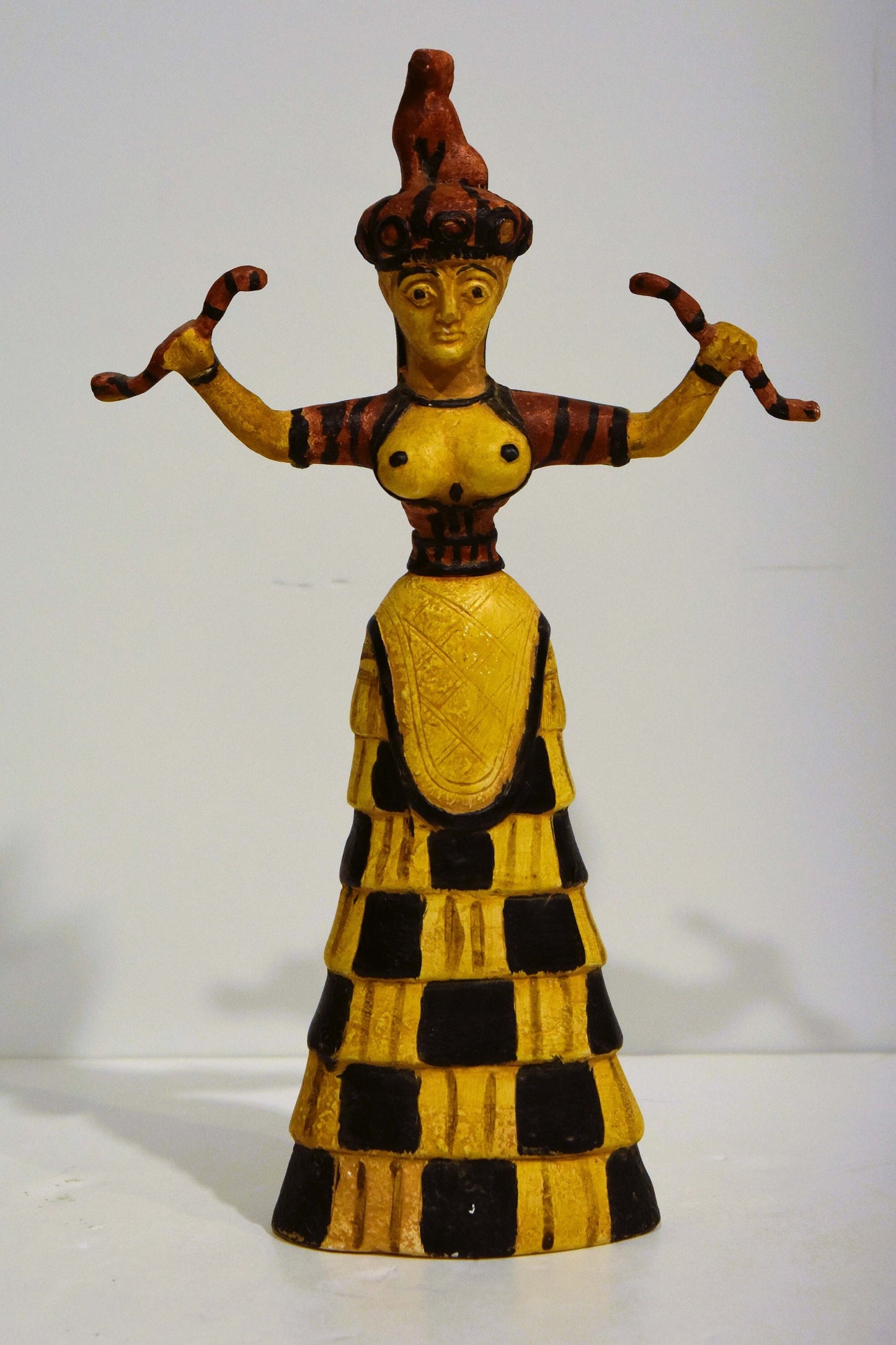 Snake Goddess - Chtonic Aspects - Symbol of the Underworld, Fertility and Sexuality - Bronze Age - Matriarchy - Ceramic Artifact