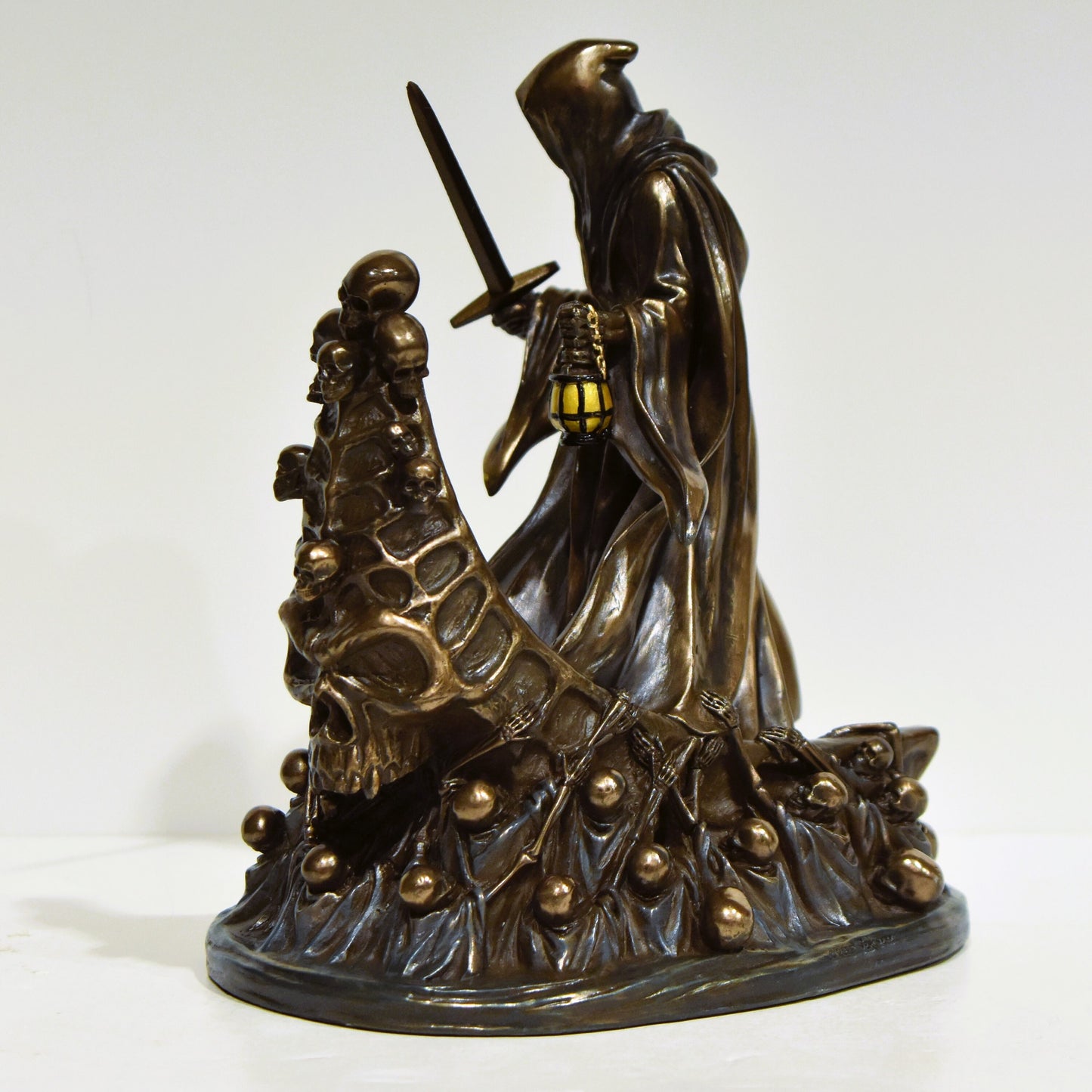 Charon Kharon -  Psychopomp - the Ferryman of the Dead, an underworld daimon (spirit) in the service of King Haides - Cold Cast Bronze Resin
