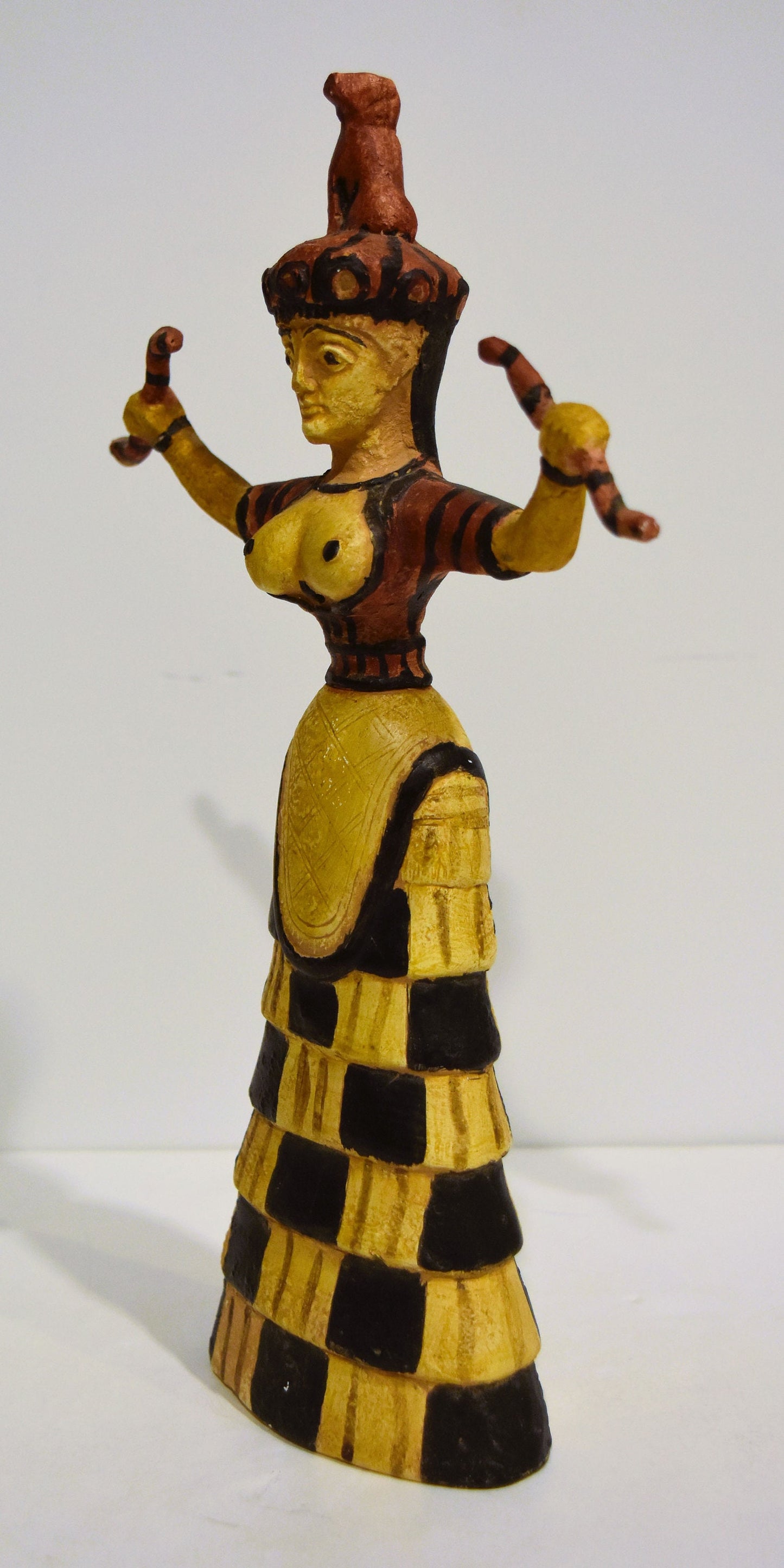 Snake Goddess - Chtonic Aspects - Symbol of the Underworld, Fertility and Sexuality - Bronze Age - Matriarchy - Ceramic Artifact