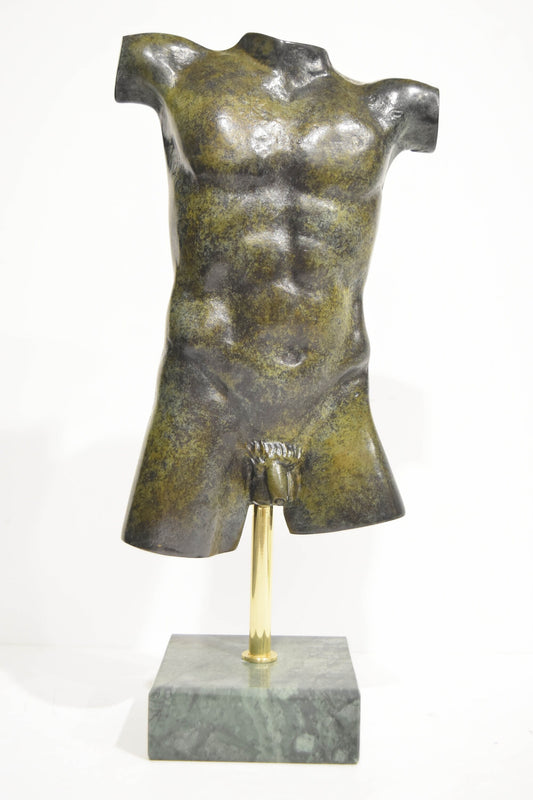 Naked Male Headless Body - Love is a place of love , is a world of all worlds - Desire and Love - Perfection - Modern - Pure Bronze Statue